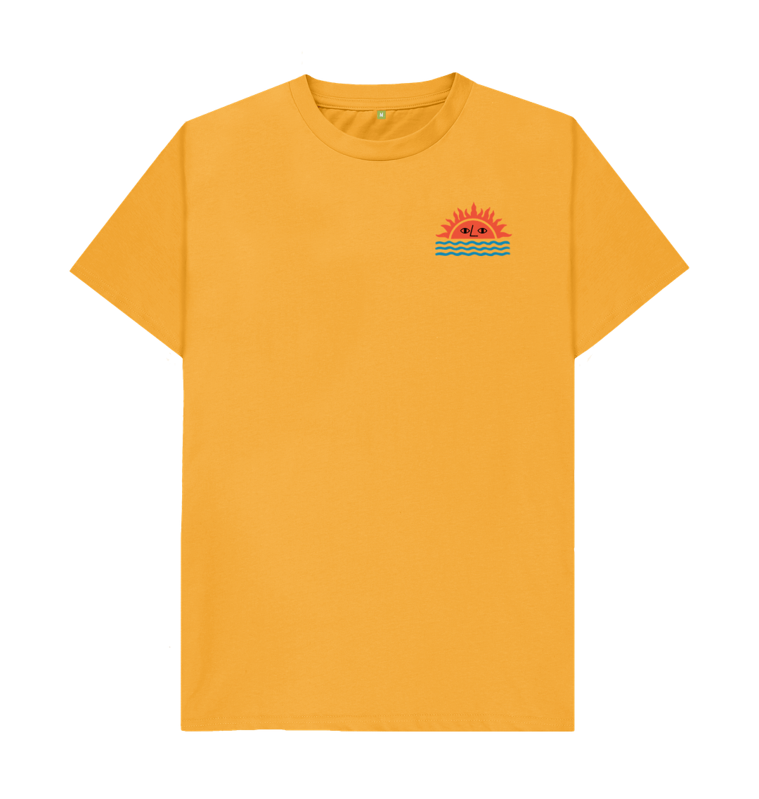 Mustard Printed T-shirt Front