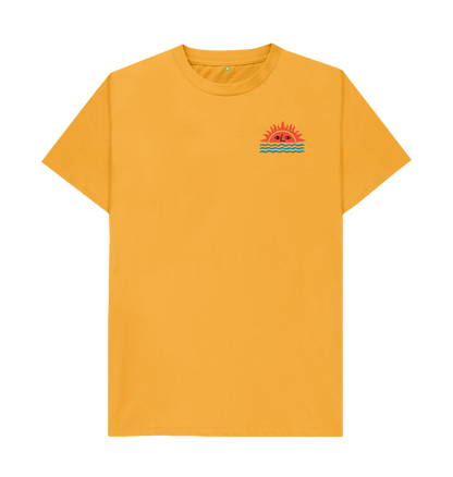 Mustard Printed T-shirt Front