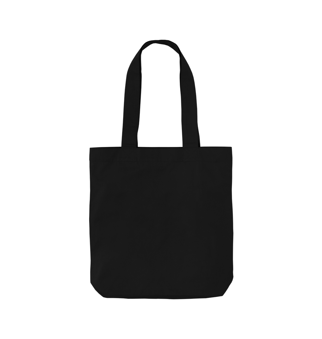 Black Plain Colour Tote Bag