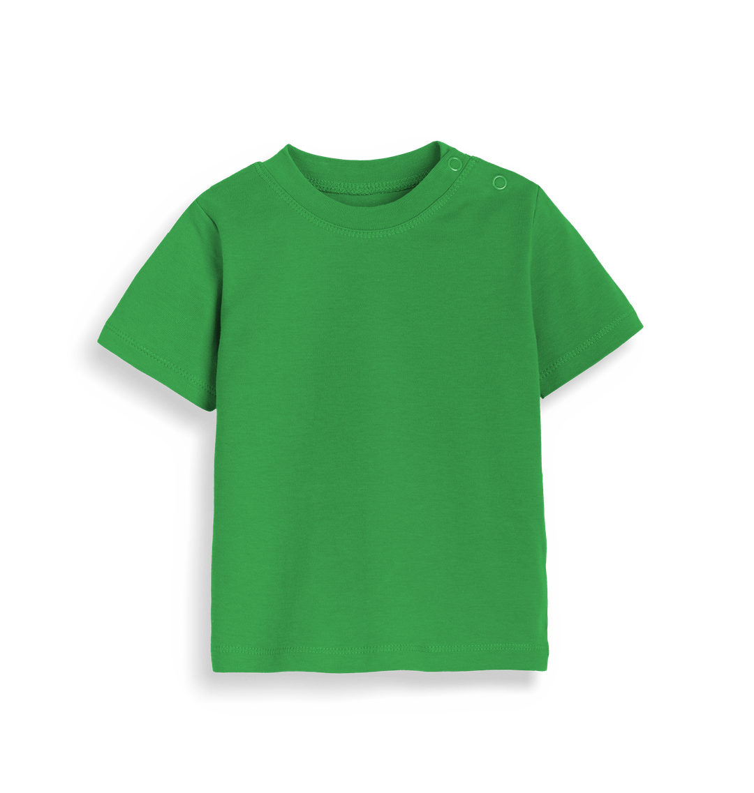 Organic Kelly Green Plain Baby T-Shirt