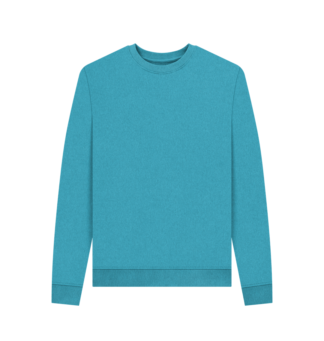 Ocean Blue Plain Women's Remill\u00ae Sweater