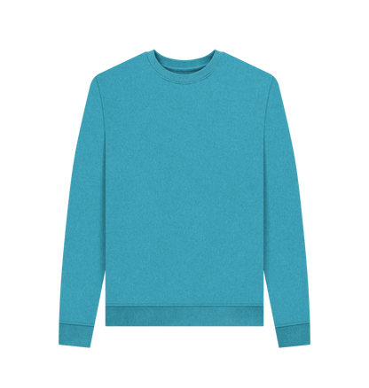 Ocean Blue Recycled Printed Sweater Front