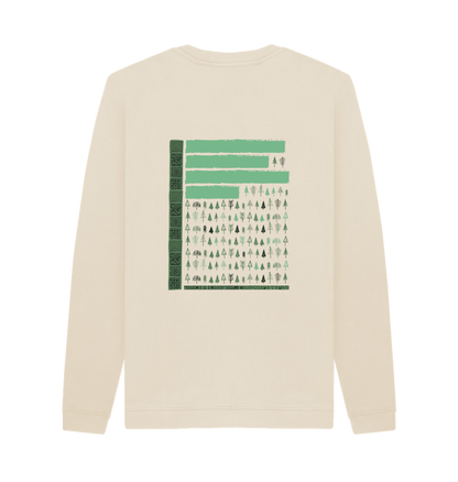 Oat Printed Sweater Back