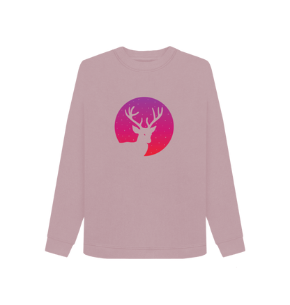Mauve Printed Sweater