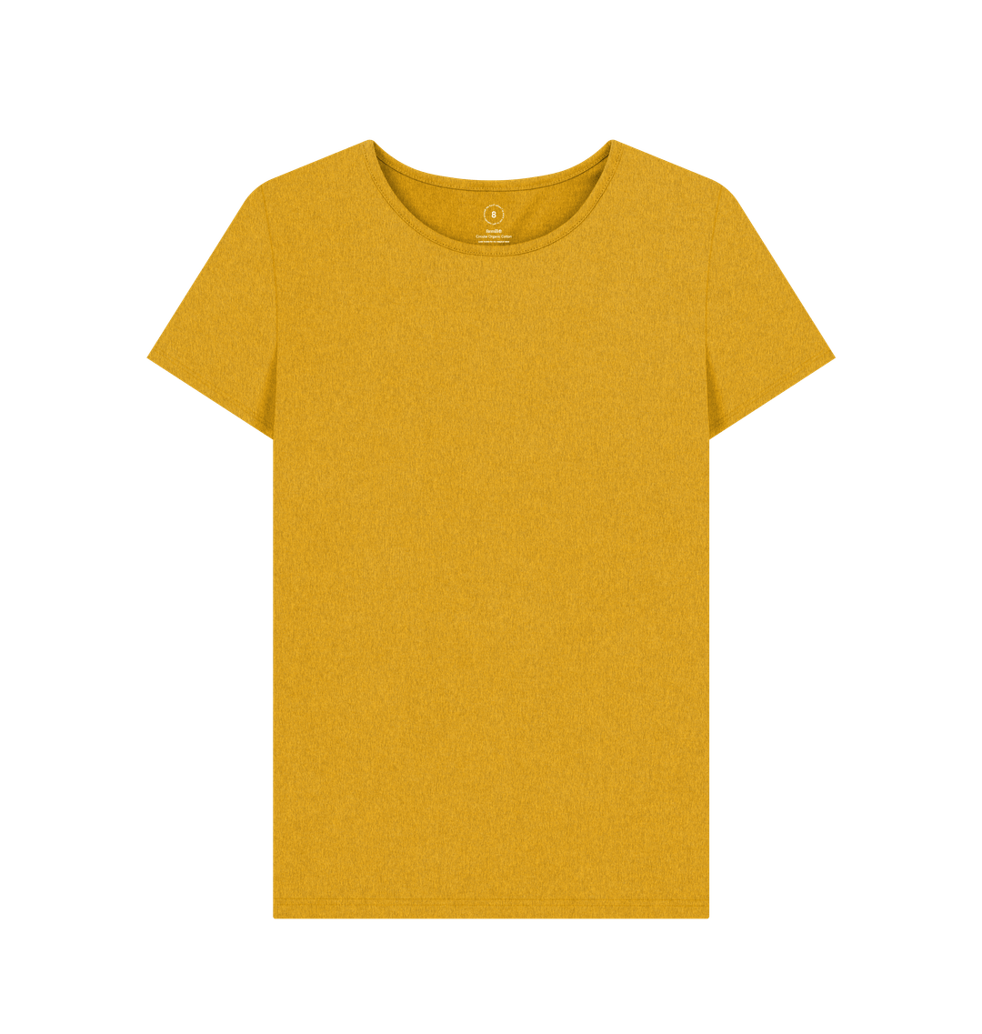 Sunflower Yellow Recycled Printed T-Shirt Front