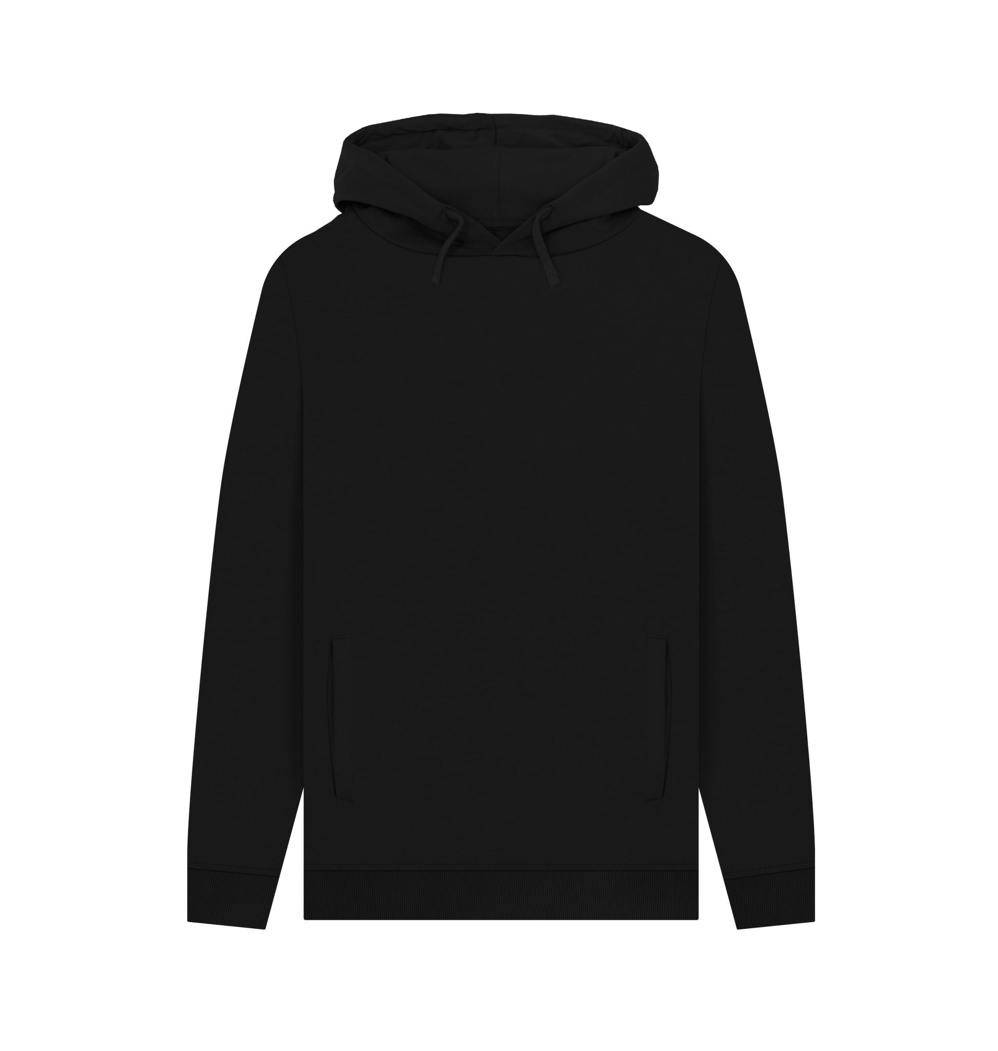 Black Colour Drip African Drum - Mens Pullover Hoodie