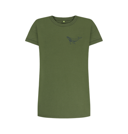 Khaki T-shirt dress Front