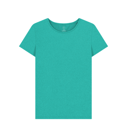 Seagrass Green Recycled Printed T-Shirt Front