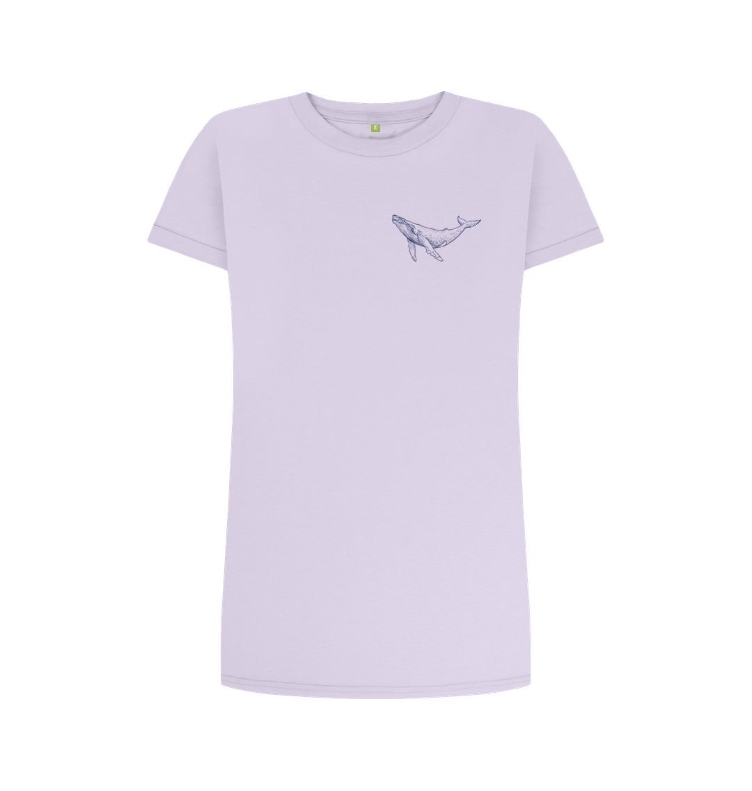 Violet Blue Whale - Women's T-shirt Dress