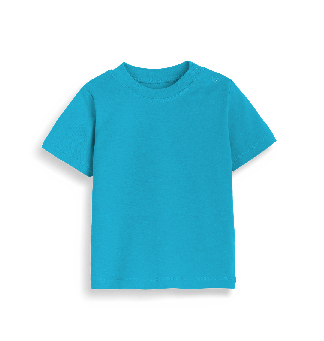 Organic Surf Blue Plain Baby T-Shirt