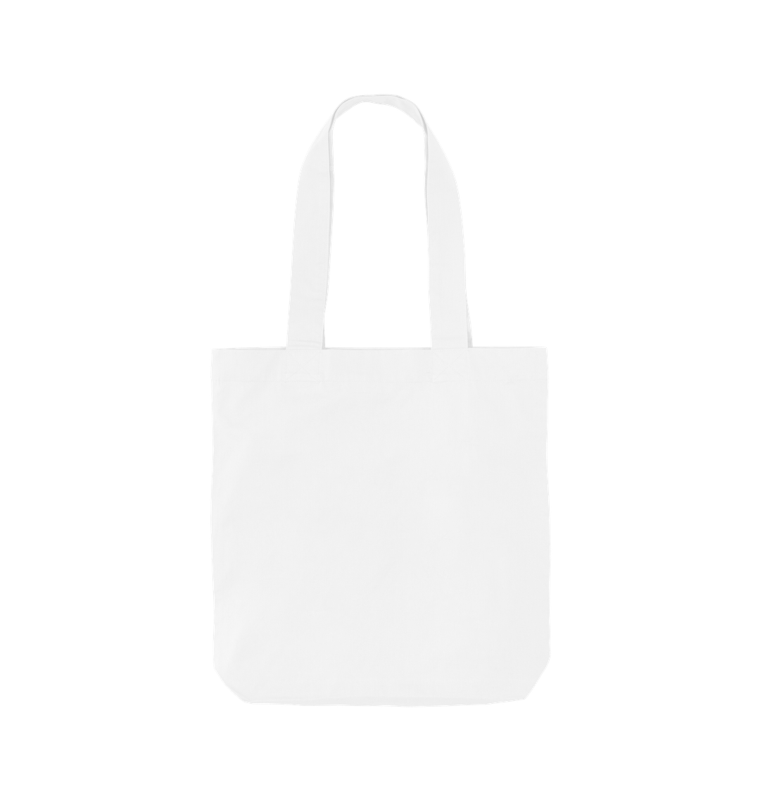 White Plain Colour Tote Bag