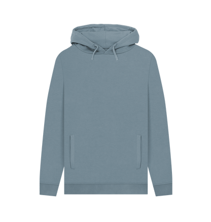 Stone Blue Colour Drip African Drum - Mens Pullover Hoodie