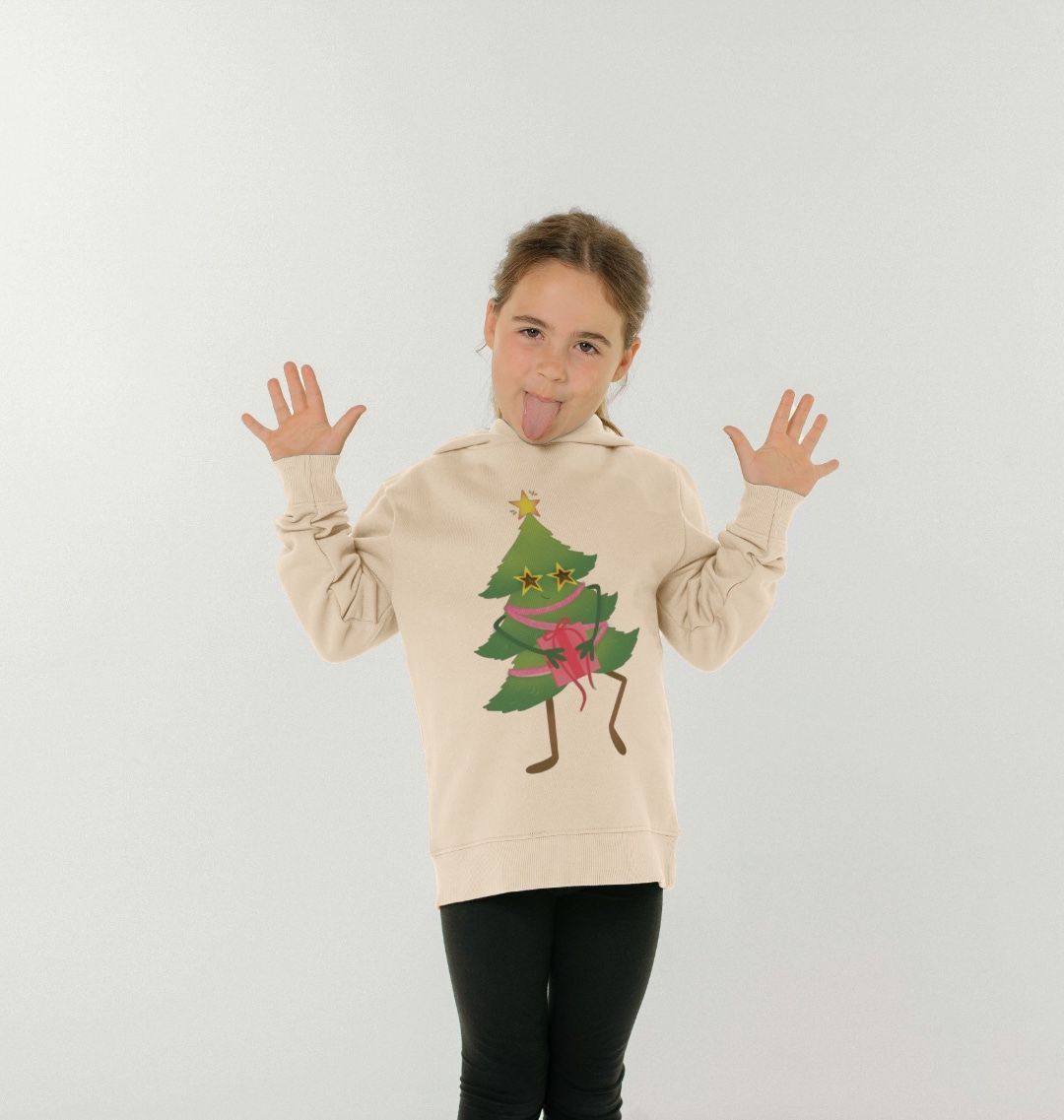 Dancing Christmas Tree Hoody by Emma Garrett - Kids' Organic Pullover Hoody