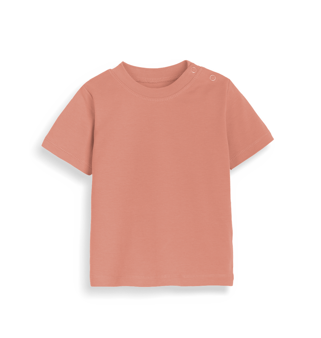 Dusty Rose Plain Baby T-Shirt