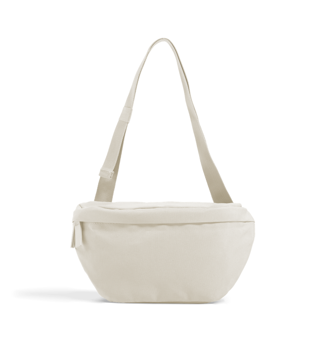 Beige Plain Cross-Body Bag