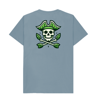 Stone Blue Printed T-shirt Back