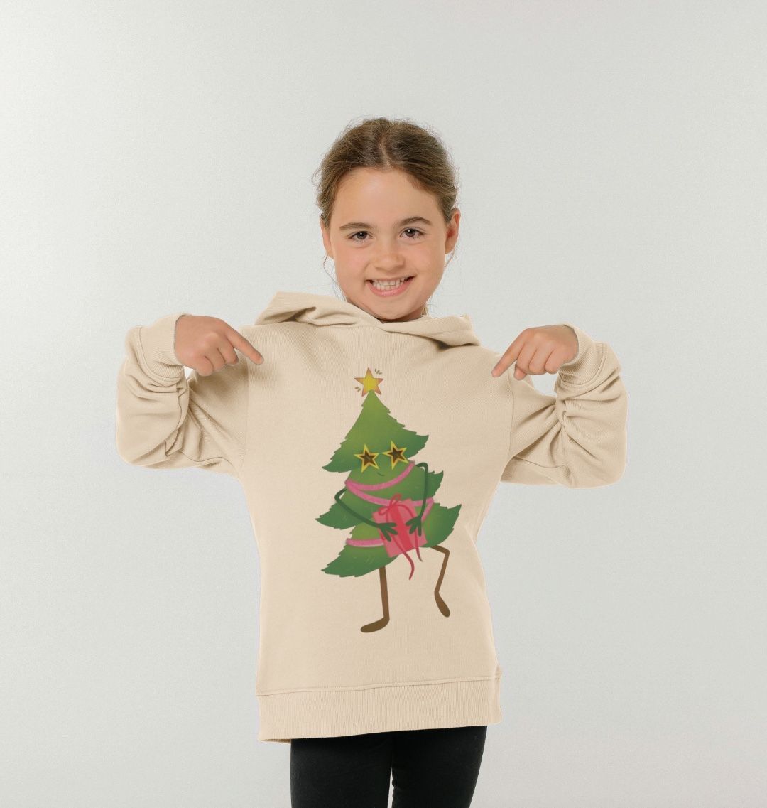 Dancing Christmas Tree Hoody by Emma Garrett - Kids' Organic Pullover Hoody