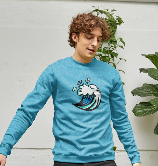 Surf The Wave - Men's Crewneck Sweater